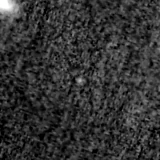 F150W image, 3.2 arcsec across, north up