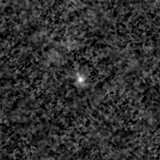 F115W image, 3.2 arcsec across, north up