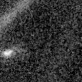 F090W image, 3.2 arcsec across, north up