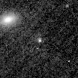 F090W image, 3.2 arcsec across, north up