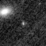 F150W image, 3.2 arcsec across, north up