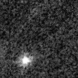 F090W image, 3.2 arcsec across, north up