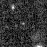 F150W image, 3.2 arcsec across, north up