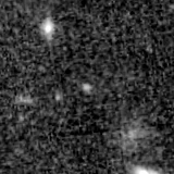 F200W image, 3.2 arcsec across, north up