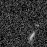 F200W image, 3.2 arcsec across, north up