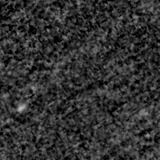 F090W image, 3.2 arcsec across, north up
