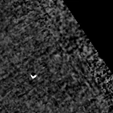F090W image, 3.2 arcsec across, north up