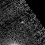 F150W image, 3.2 arcsec across, north up