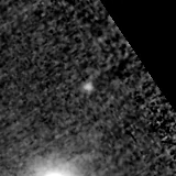 F200W image, 3.2 arcsec across, north up