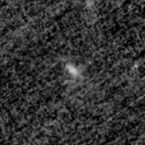 F115W image, 3.2 arcsec across, north up