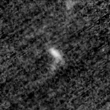 F150W image, 3.2 arcsec across, north up