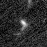 F200W image, 3.2 arcsec across, north up