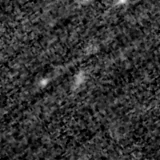 F150W image, 3.2 arcsec across, north up