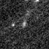 F200W image, 3.2 arcsec across, north up