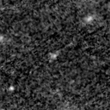 F115W image, 3.2 arcsec across, north up