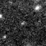 F200W image, 3.2 arcsec across, north up