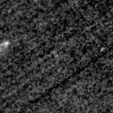 F090W image, 3.2 arcsec across, north up