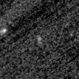 F150W image, 3.2 arcsec across, north up