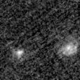 F090W image, 3.2 arcsec across, north up