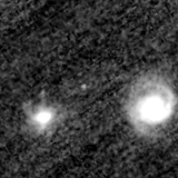 F150W image, 3.2 arcsec across, north up