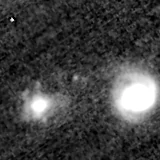 F200W image, 3.2 arcsec across, north up