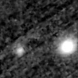 F277W image, 3.2 arcsec across, north up