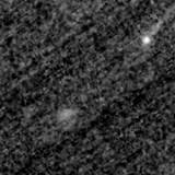 F115W image, 3.2 arcsec across, north up
