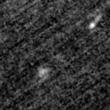 F150W image, 3.2 arcsec across, north up