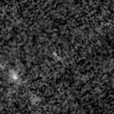 F115W image, 3.2 arcsec across, north up