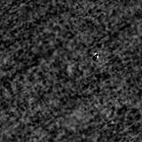 F090W image, 3.2 arcsec across, north up