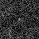 F150W image, 3.2 arcsec across, north up