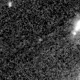 F090W image, 3.2 arcsec across, north up