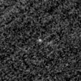F150W image, 3.2 arcsec across, north up