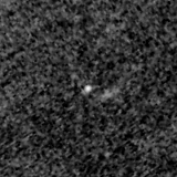 F200W image, 3.2 arcsec across, north up