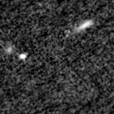 F115W image, 3.2 arcsec across, north up
