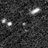 F200W image, 3.2 arcsec across, north up