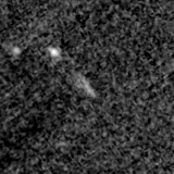F150W image, 3.2 arcsec across, north up
