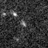 F200W image, 3.2 arcsec across, north up