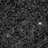 F090W image, 3.2 arcsec across, north up