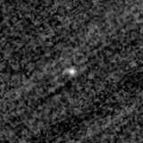 F150W image, 3.2 arcsec across, north up