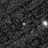 F150W image, 3.2 arcsec across, north up