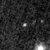 F200W image, 3.2 arcsec across, north up