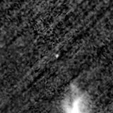 F150W image, 3.2 arcsec across, north up
