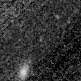F090W image, 3.2 arcsec across, north up