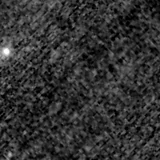 F115W image, 3.2 arcsec across, north up