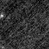 F150W image, 3.2 arcsec across, north up