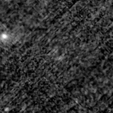 F200W image, 3.2 arcsec across, north up