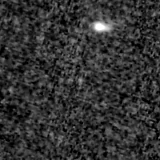 F150W image, 3.2 arcsec across, north up