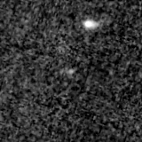 F200W image, 3.2 arcsec across, north up
