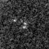 F150W image, 3.2 arcsec across, north up